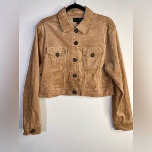 EUC‎ LOVE TREE tan corduroy jacket - size large